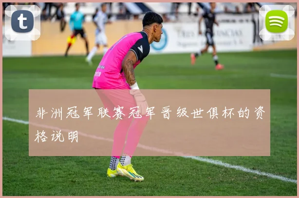 非洲冠军联赛冠军晋级世俱杯的资格说明
